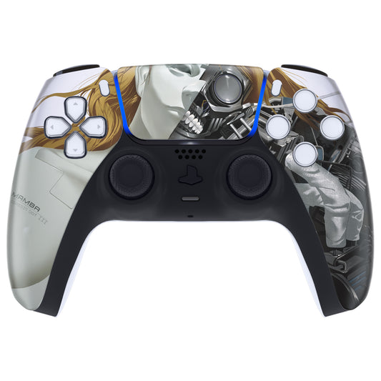 eXtremeRate Replacement Front Housing Shell with Touchpad Compatible with PS5 Controller BDM-010/020/030/040/050 - Mamba Assassin Bot III