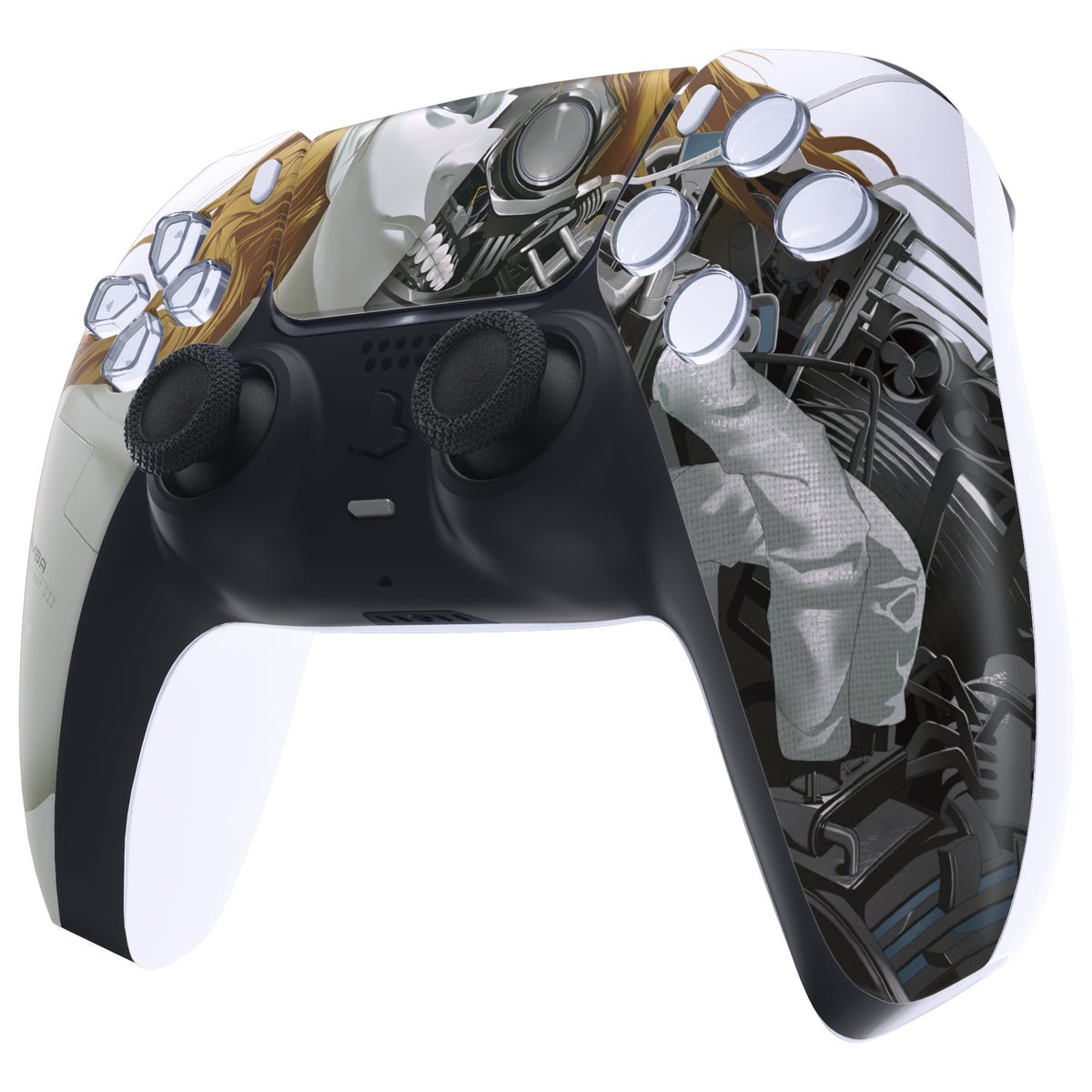 eXtremeRate Replacement Front Housing Shell with Touchpad Compatible with PS5 Controller BDM-010/020/030/040/050 - Mamba Assassin Bot III