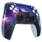 eXtremeRate Replacement Front Housing Shell with Touchpad Compatible with PS5 Controller BDM-010/020/030/040/050/060 - Nebula Galaxy