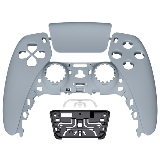 eXtremeRate Replacement Front Housing Shell with Touchpad Compatible with PS5 Controller BDM-010/020/030/040/050/060 - New Hope Gray
