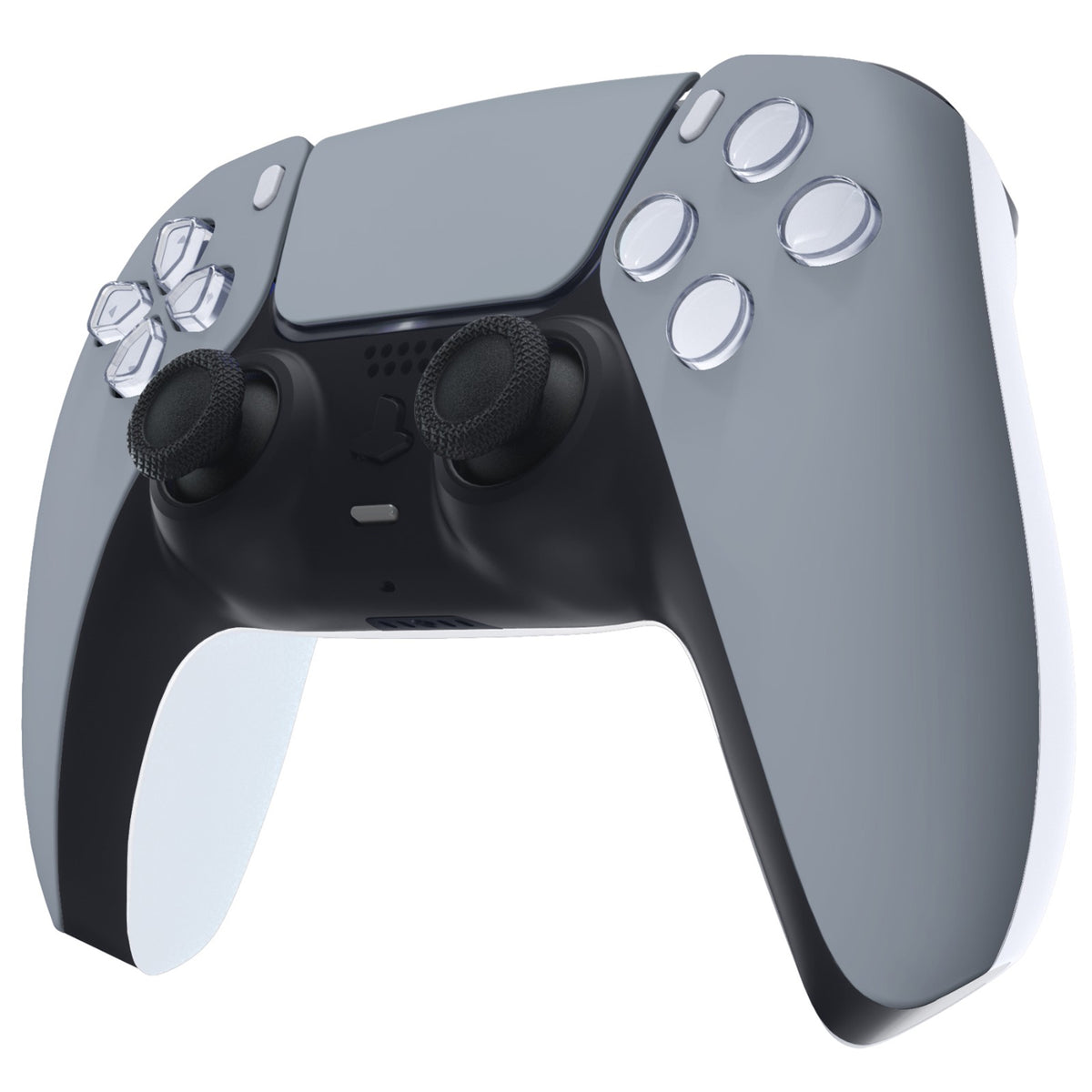 eXtremeRate Replacement Front Housing Shell with Touchpad Compatible with PS5 Controller BDM-010/020/030/040/050/060 - New Hope Gray