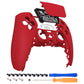 eXtremeRate Replacement Front Housing Shell with Touchpad Compatible with PS5 Controller BDM-010/020/030/040/050 - Passion Red
