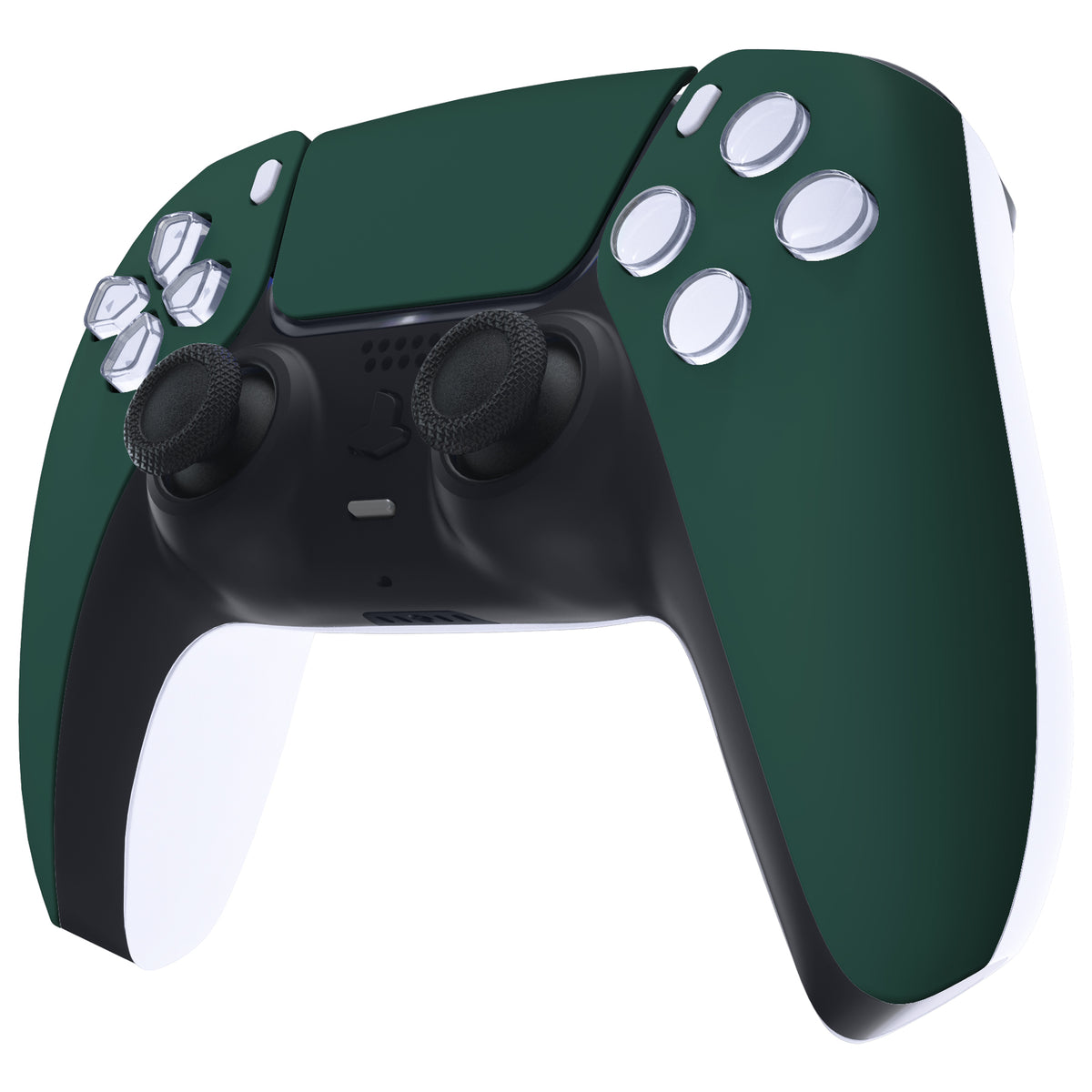 eXtremeRate Replacement Front Housing Shell with Touchpad Compatible with PS5 Controller BDM-010/020/030/040/050/060 - Racing Green