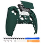 eXtremeRate Replacement Front Housing Shell with Touchpad Compatible with PS5 Controller BDM-010/020/030/040/050/060 - Racing Green