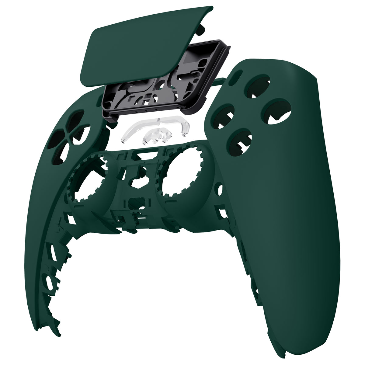 eXtremeRate Replacement Front Housing Shell with Touchpad Compatible with PS5 Controller BDM-010/020/030/040/050/060 - Racing Green