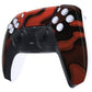 eXtremeRate Replacement Front Housing Shell with Touchpad Compatible with PS5 Controller BDM-010/020/030/040/050 - Red Black Camouflage