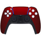eXtremeRate Replacement Front Housing Shell with Touchpad Compatible with PS5 Controller BDM-010/020/030/040/050/060 - Scarlet Red