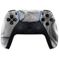 eXtremeRate Replacement Front Housing Shell with Touchpad Compatible with PS5 Controller BDM-010/020/030/040/050 - Silver Wave