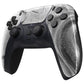 eXtremeRate Replacement Front Housing Shell with Touchpad Compatible with PS5 Controller BDM-010/020/030/040/050 - Silver Wave