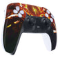eXtremeRate Replacement Front Housing Shell with Touchpad Compatible with PS5 Controller BDM-010/020/030/040/050 - The Great Flaming Overlord