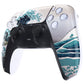 eXtremeRate Replacement Front Housing Shell with Touchpad Compatible with PS5 Controller BDM-010/020/030/040/050/060 - The Great Wave