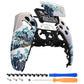eXtremeRate Replacement Front Housing Shell with Touchpad Compatible with PS5 Controller BDM-010/020/030/040/050/060 - The Great Wave