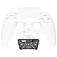 eXtremeRate Replacement Front Housing Shell with Touchpad Compatible with PS5 Controller BDM-010/020/030/040/050/060 - White