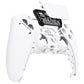 eXtremeRate Replacement Front Housing Shell with Touchpad Compatible with PS5 Controller BDM-010/020/030/040/050/060 - White