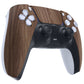 eXtremeRate Replacement Front Housing Shell with Touchpad Compatible with PS5 Controller BDM-010/020/030/040/050/060 - Wood Grain