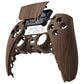 eXtremeRate Replacement Front Housing Shell with Touchpad Compatible with PS5 Controller BDM-010/020/030/040/050/060 - Wood Grain
