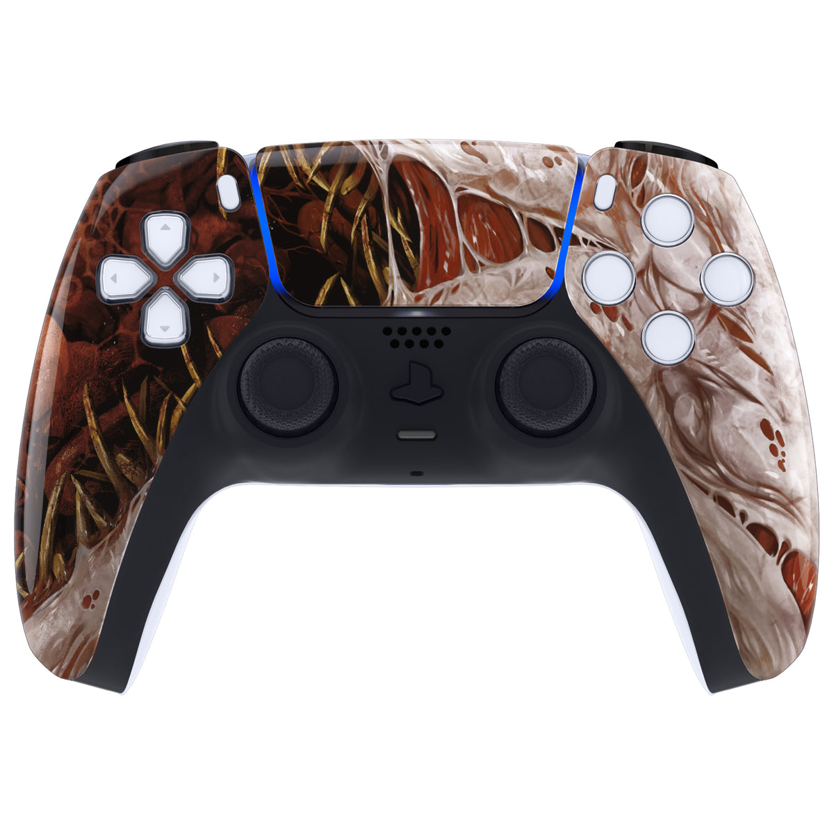 eXtremeRate Replacement Front Housing Shell with Touchpad Compatible with PS5 Controller BDM-010/020/030/040/050 - Xeno Species