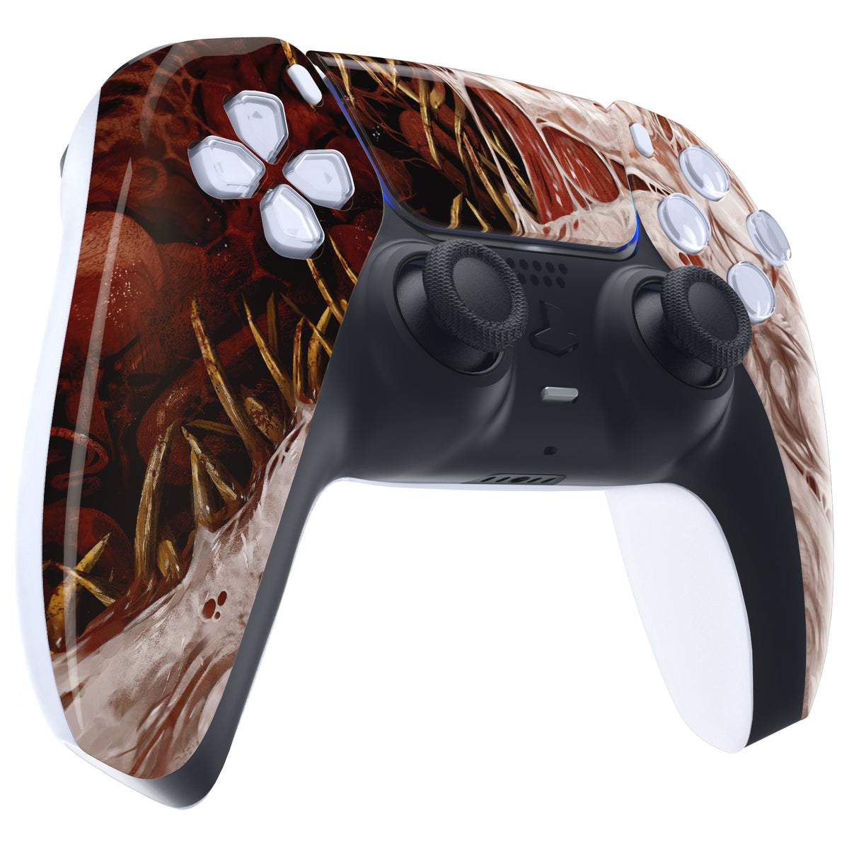 eXtremeRate Replacement Front Housing Shell with Touchpad Compatible with PS5 Controller BDM-010/020/030/040/050 - Xeno Species