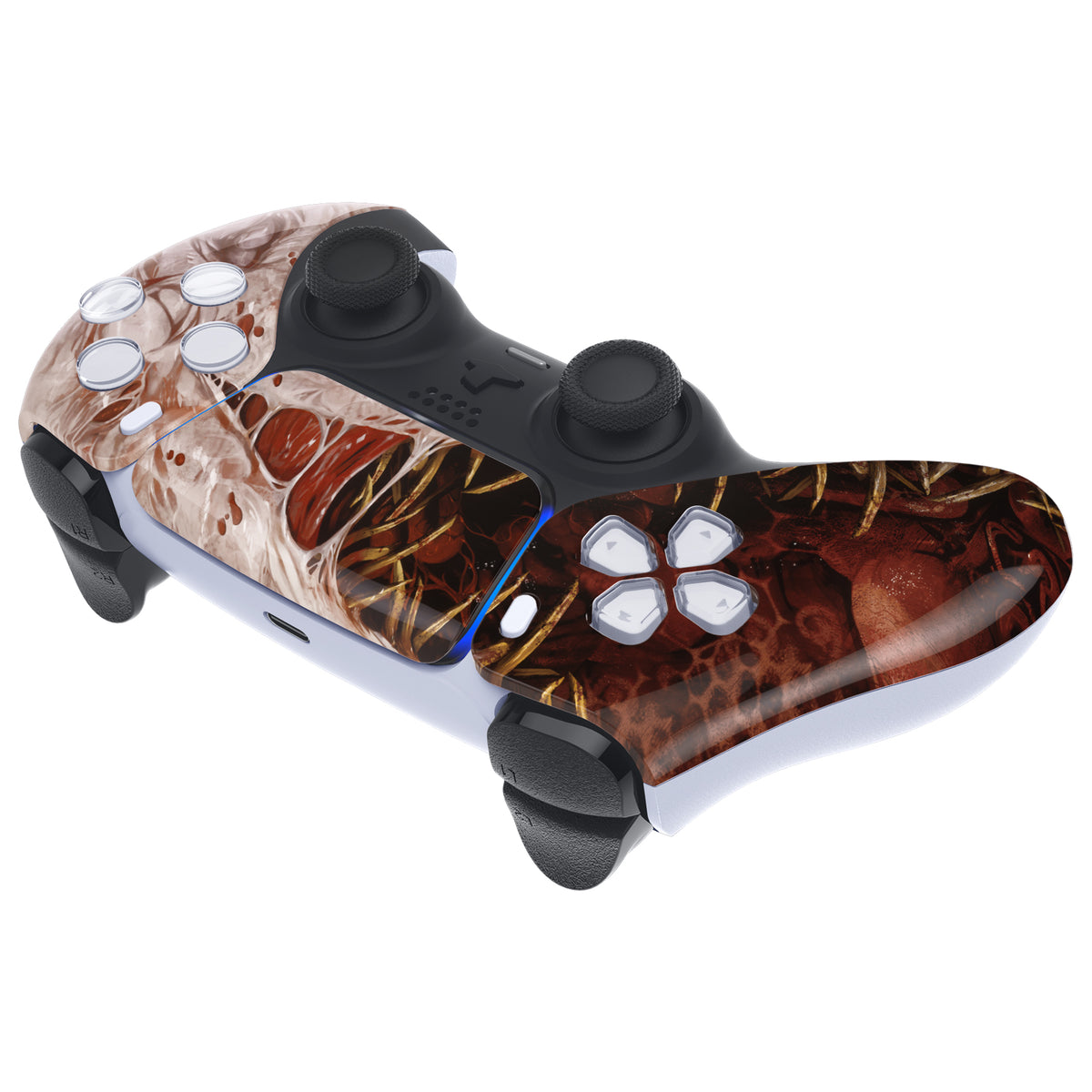 eXtremeRate Replacement Front Housing Shell with Touchpad Compatible with PS5 Controller BDM-010/020/030/040/050 - Xeno Species