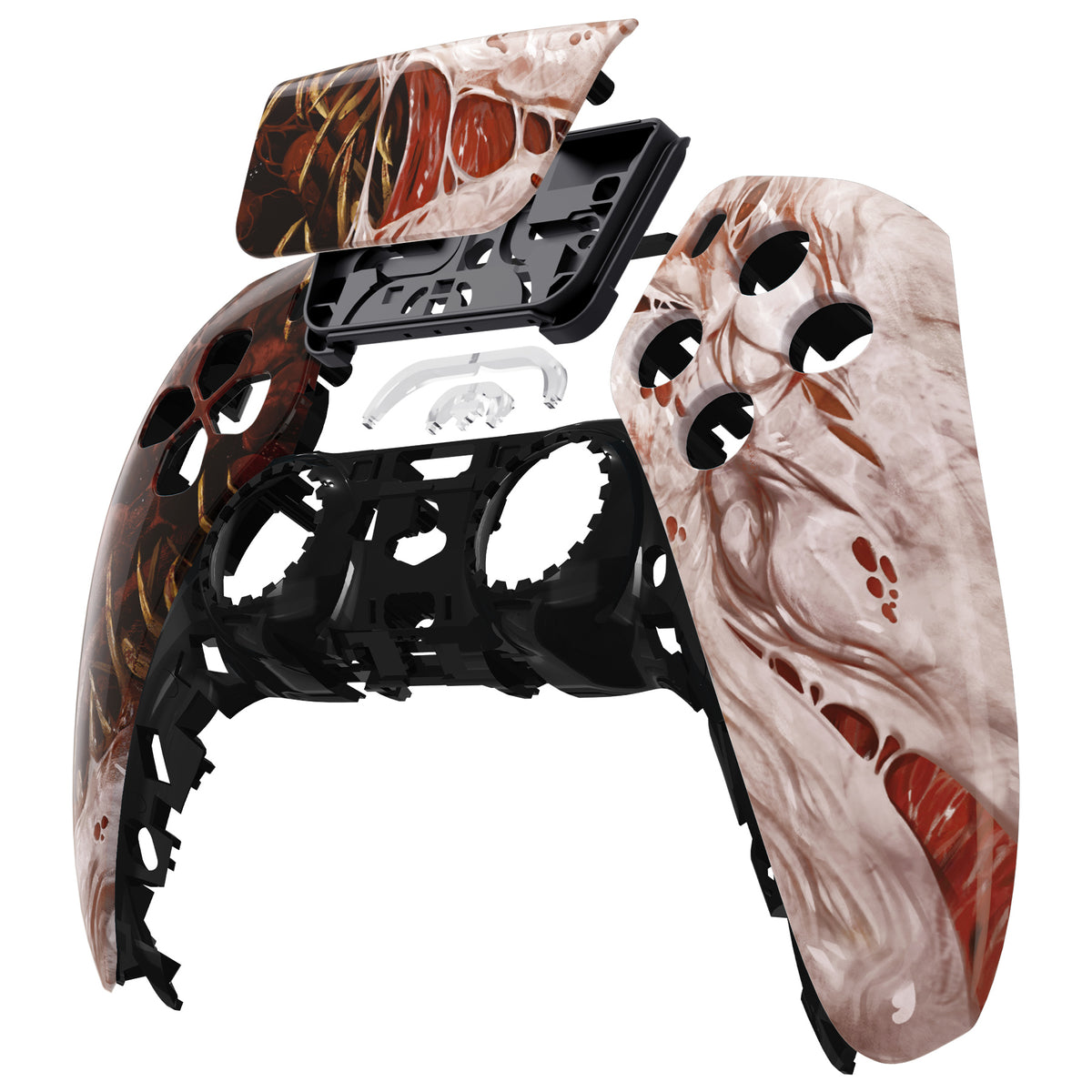 eXtremeRate Replacement Front Housing Shell with Touchpad Compatible with PS5 Controller BDM-010/020/030/040/050 - Xeno Species