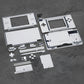 eXtremeRate Replacement Full Housing Shell & Buttons with Screen Lens for Nintendo DS Lite NDSL - Chrome Silver