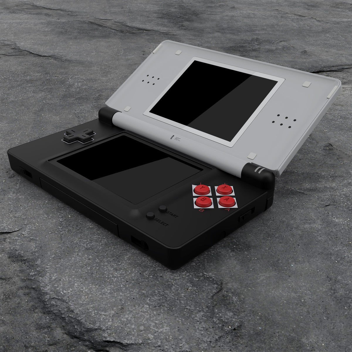 eXtremeRate Replacement Full Housing Shell & Buttons with Screen Lens for Nintendo DS Lite NDSL - Classic NES Style eXtremeRate