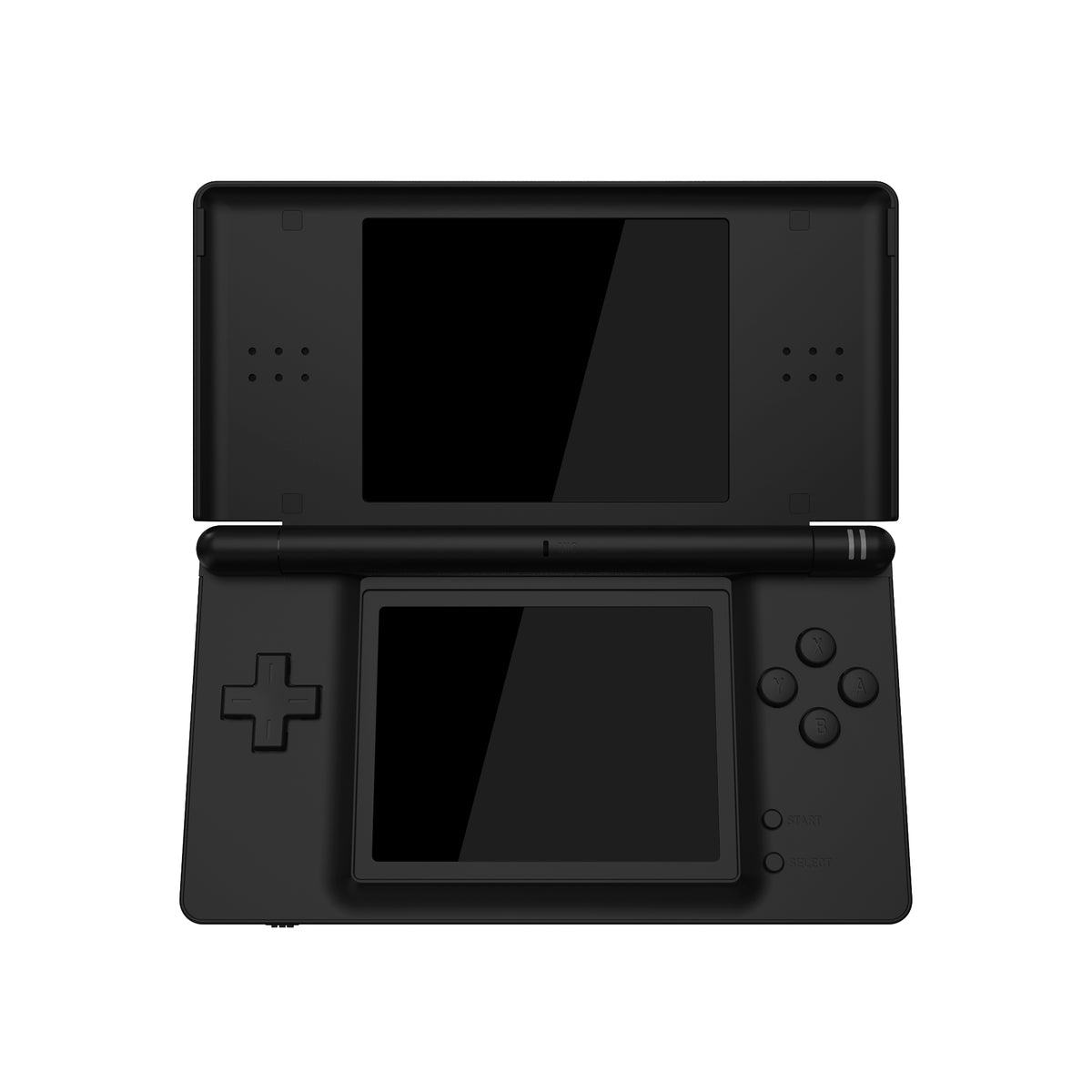 eXtremeRate Replacement Full Housing Shell & Buttons with Screen Lens for Nintendo DS Lite NDSL - Black
