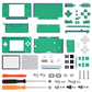 eXtremeRate Replacement Full Housing Shell & Buttons with Screen Lens for Nintendo DS Lite NDSL - Chameleon Green Purple