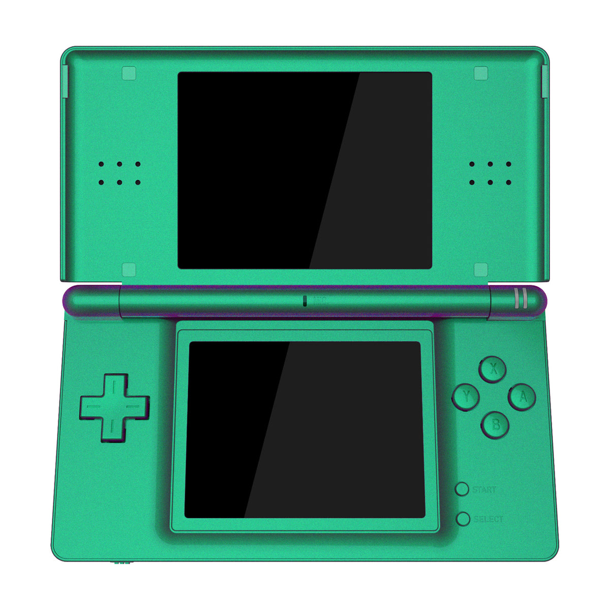 eXtremeRate Replacement Full Housing Shell & Buttons with Screen Lens for Nintendo DS Lite NDSL - Chameleon Green Purple
