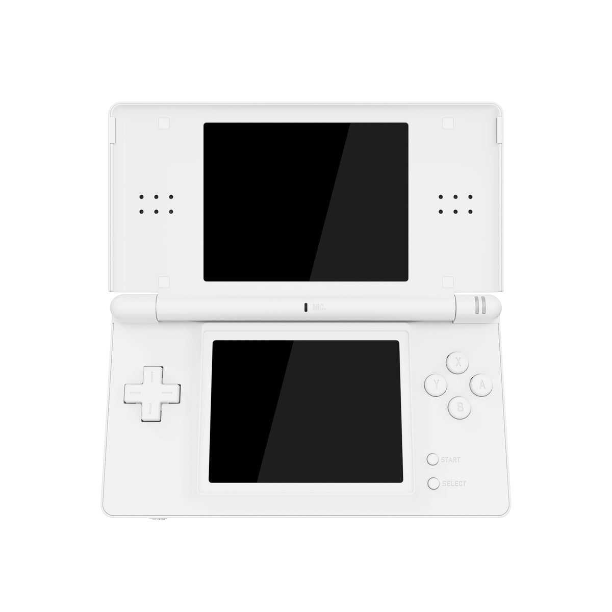 eXtremeRate Replacement Full Housing Shell & Buttons with Screen Lens for Nintendo DS Lite NDSL - White