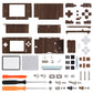 eXtremeRate Replacement Full Housing Shell & Buttons with Screen Lens for Nintendo DS Lite NDSL - Wood Grain eXtremeRate