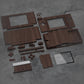 eXtremeRate Replacement Full Housing Shell & Buttons with Screen Lens for Nintendo DS Lite NDSL - Wood Grain eXtremeRate