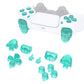 eXtremeRate Replacement Full Set Buttons Compatible with PS5 Controller BDM-010/020 - Emerald Green