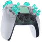 eXtremeRate Replacement Full Set Buttons Compatible with PS5 Controller BDM-010/020 - Emerald Green