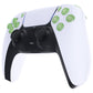 eXtremeRate Replacement Full Set Buttons Compatible with PS5 Controller BDM-030/040/050/060 - Clear Light Green