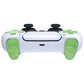 eXtremeRate Replacement Full Set Buttons Compatible with PS5 Controller BDM-030/040/050/060 - Clear Light Green