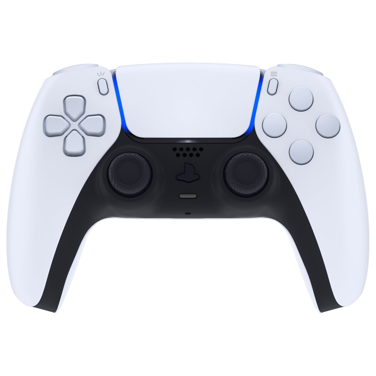 eXtremeRate Replacement Full Set Buttons Compatible with PS5 Controller BDM-030/040/050/060 - Original White