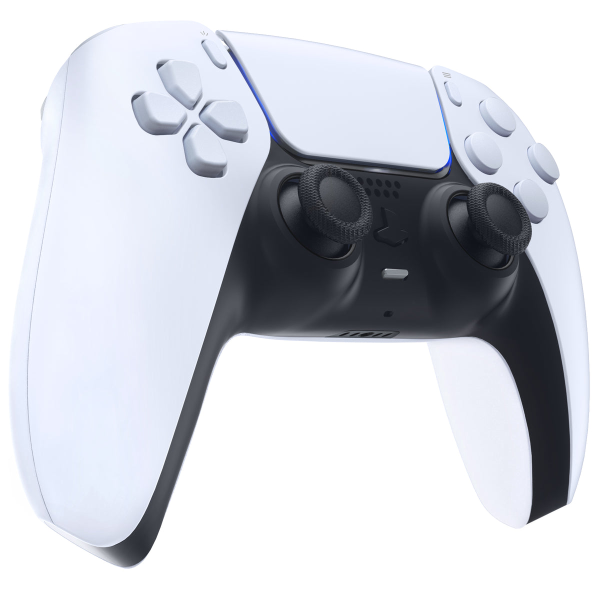 eXtremeRate Replacement Full Set Buttons Compatible with PS5 Controller BDM-030/040/050/060 - Original White