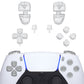 eXtremeRate Replacement Full Set Buttons Compatible with PS5 Controller BDM-030/040 - Glow in Dark - Green eXtremeRate