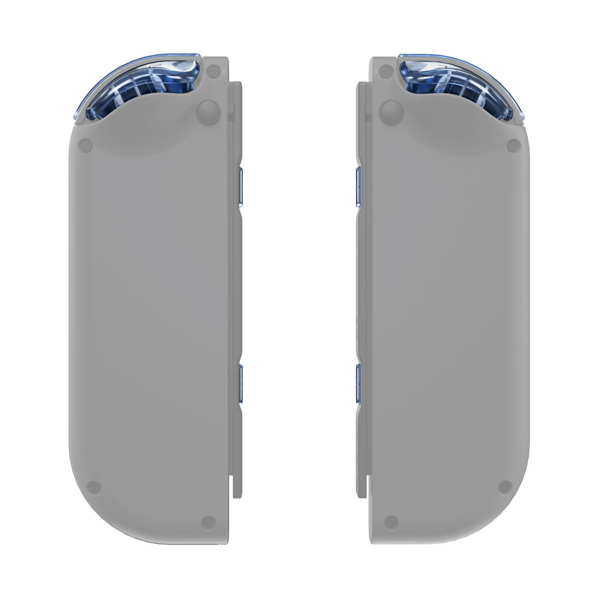 eXtremeRate Replacement Full Set Buttons for Joycon of NS Switch - Crystal Clear Light Blue