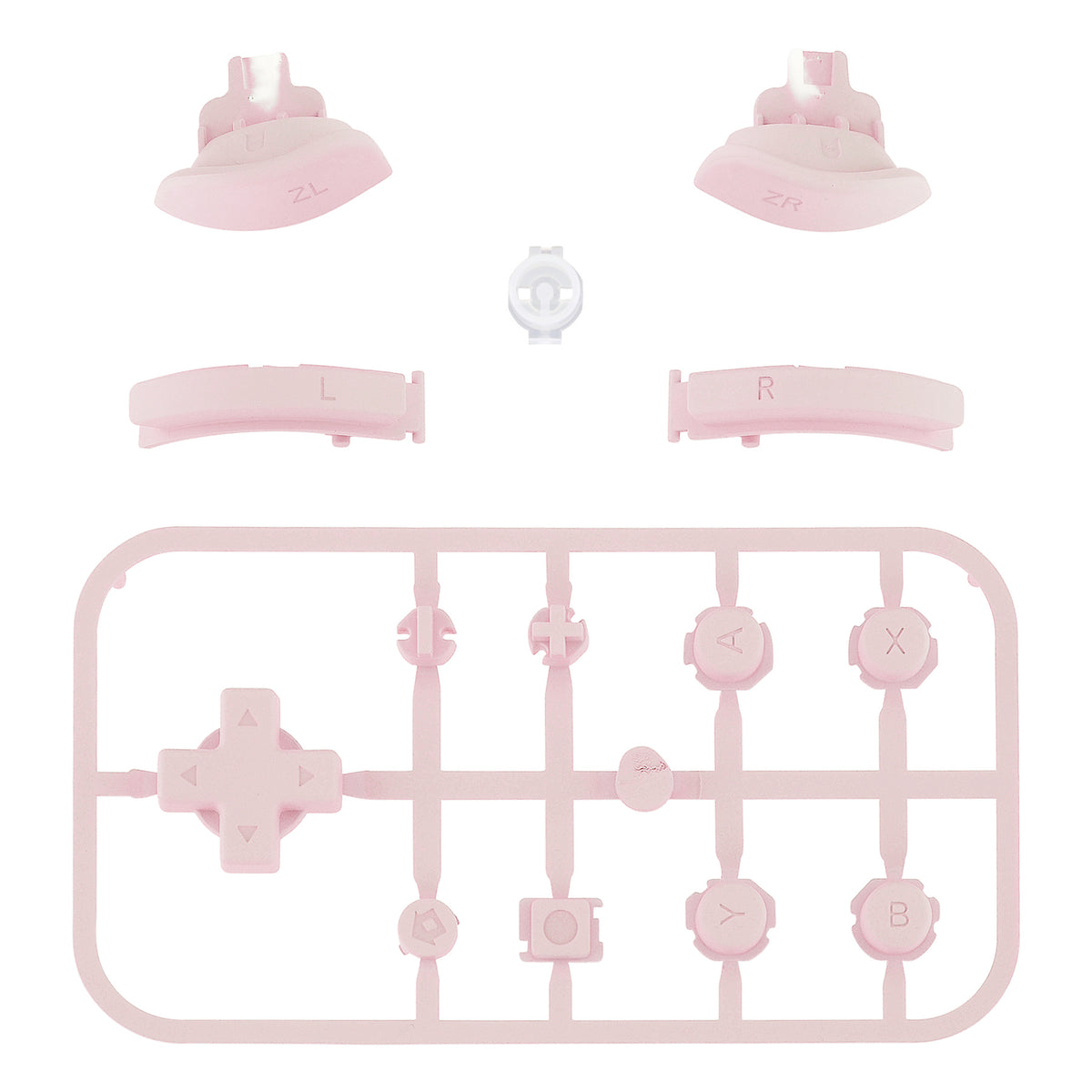 eXtremeRate Replacement Full Set Buttons for NS Switch Lite - Cherry Blossoms Pink