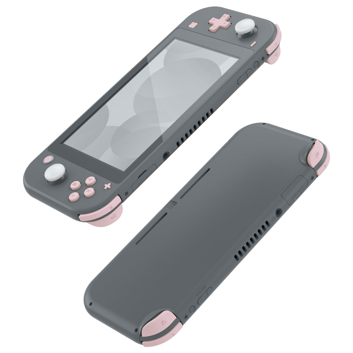 eXtremeRate Replacement Full Set Buttons for NS Switch Lite - Cherry Blossoms Pink
