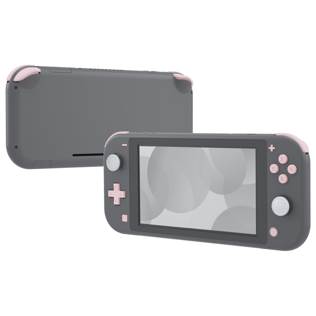 eXtremeRate Replacement Full Set Buttons for NS Switch Lite - Cherry Blossoms Pink