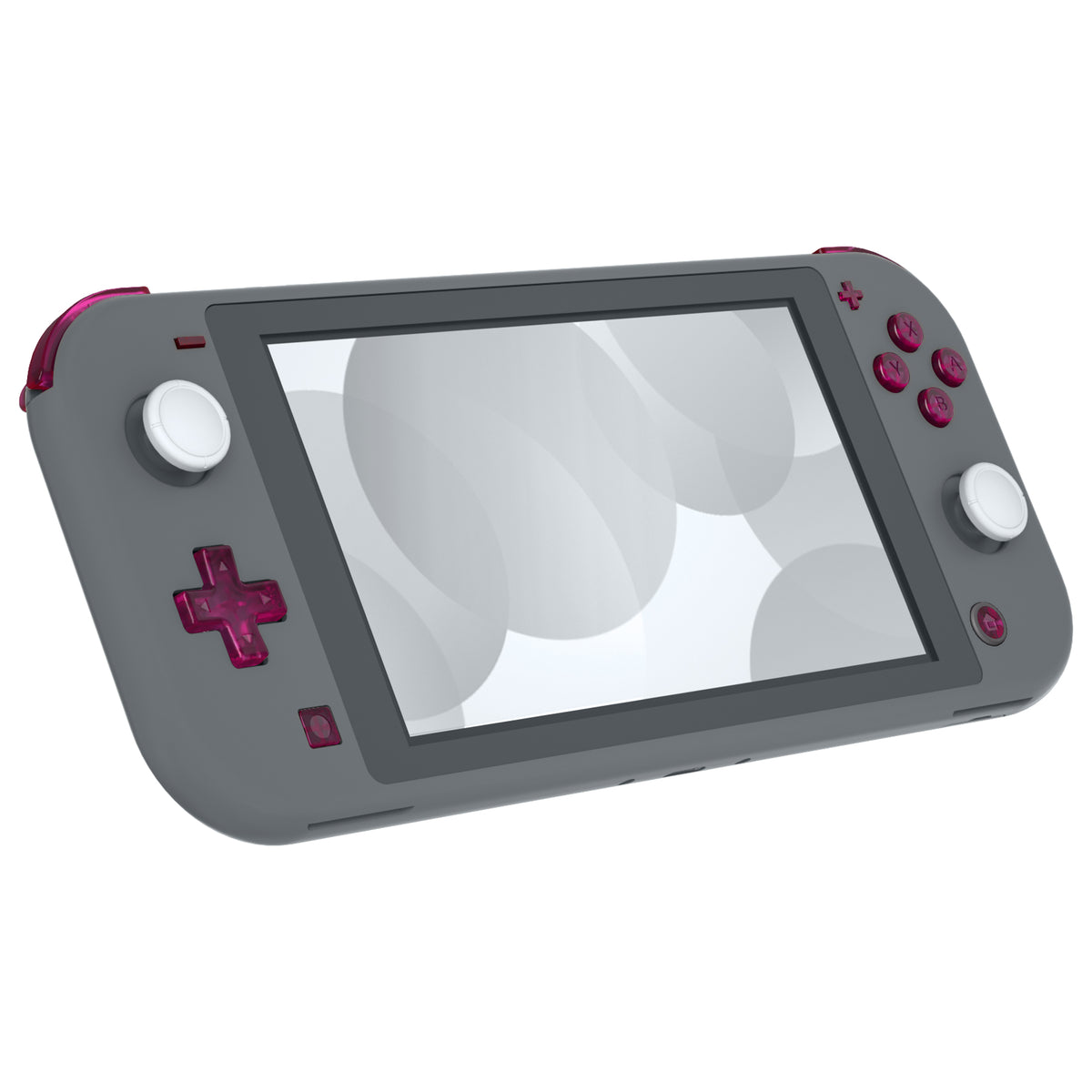 eXtremeRate Replacement Full Set Buttons for NS Switch Lite - Clear Candy Pink