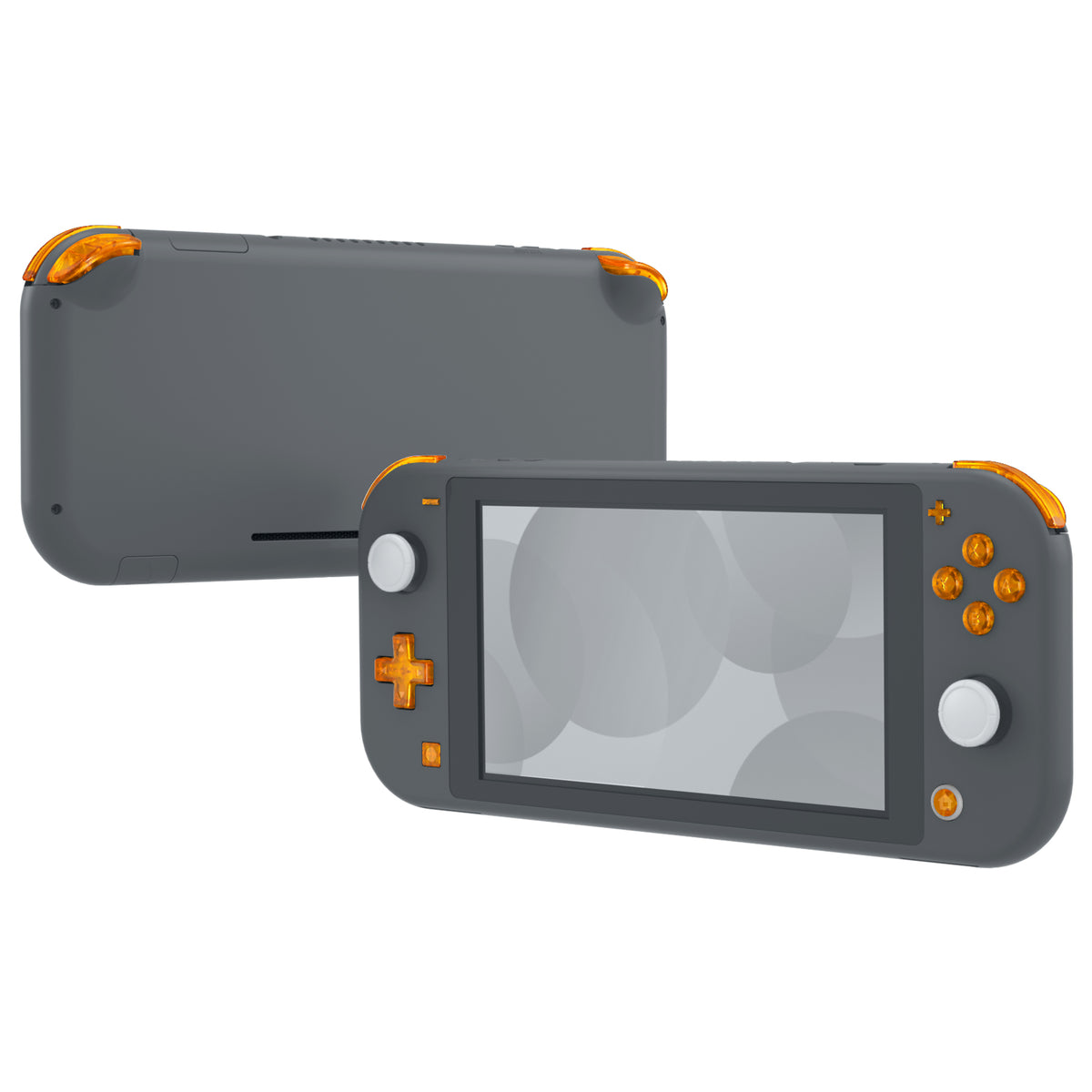 eXtremeRate Replacement Full Set Buttons for NS Switch Lite - Clear Orange