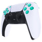 eXtremeRate Replacement Full Set Buttons Compatible with PS5 Controller BDM-030/040/050 - Emerald Green eXtremeRate
