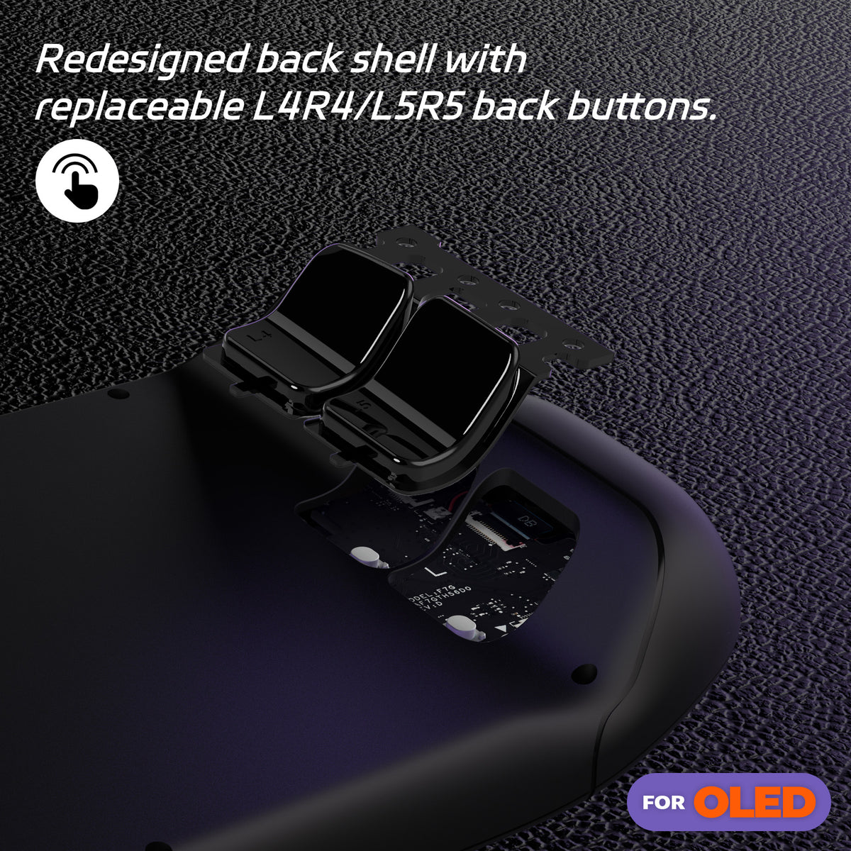 eXtremeRate Replacement Full Set Buttons for Steam Deck OLED - Black