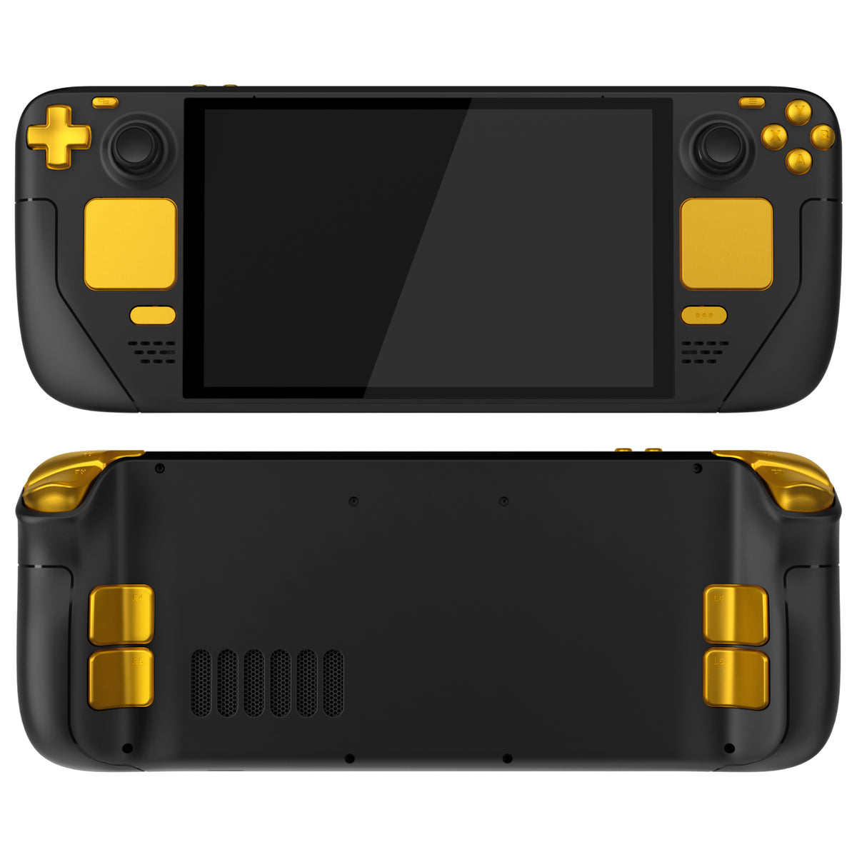 eXtremeRate Replacement Full Set Buttons for Steam Deck OLED - Chrome Gold