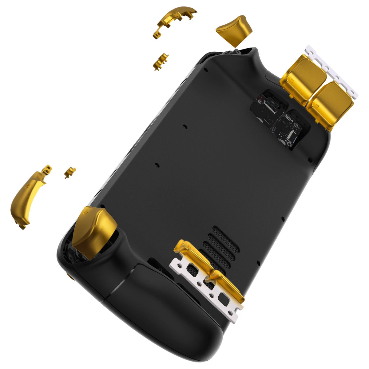 eXtremeRate Replacement Full Set Buttons for Steam Deck OLED - Chrome Gold