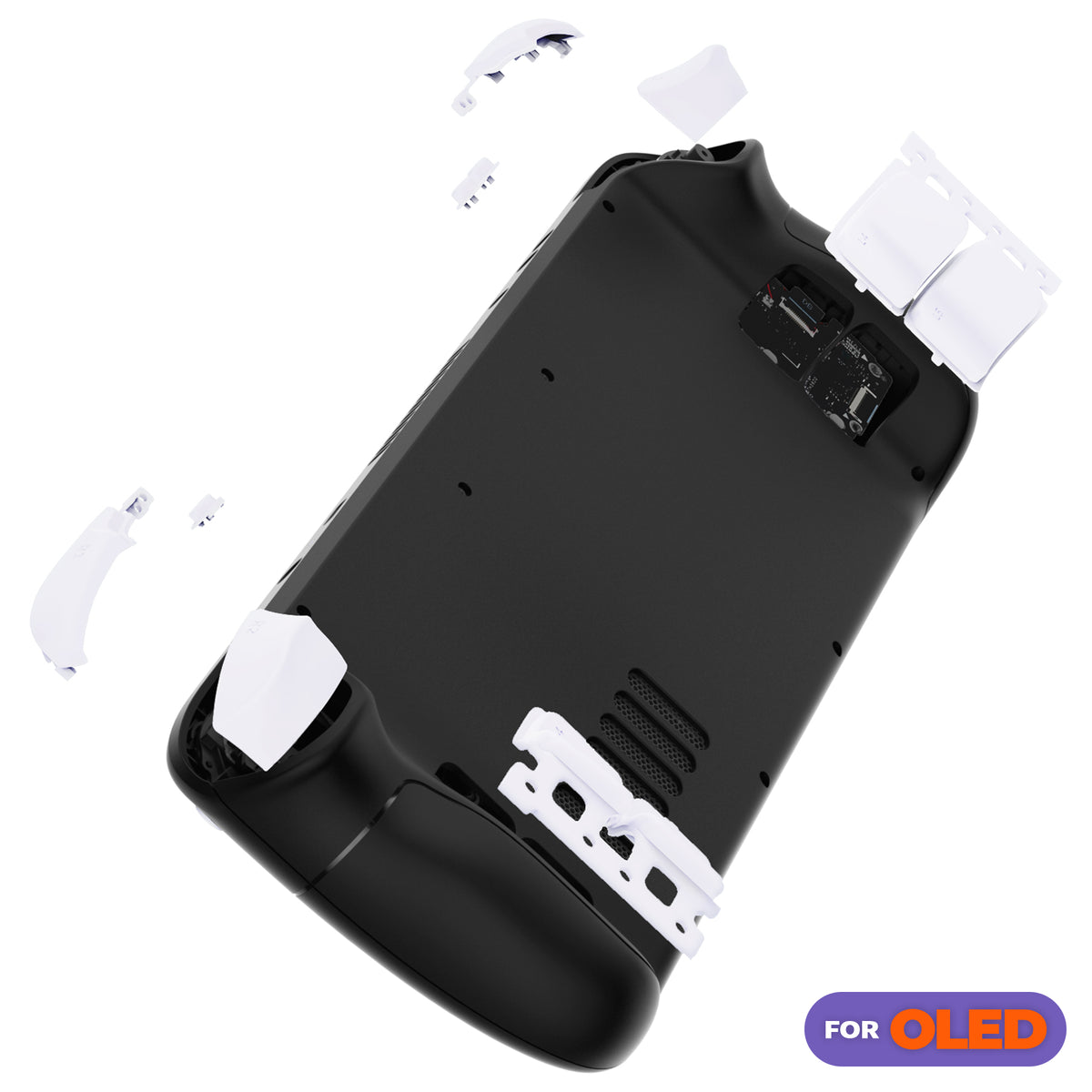 eXtremeRate Replacement Full Set Buttons for Steam Deck OLED - White